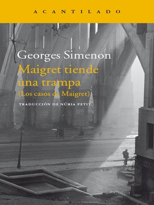 cover image of Maigret tiende una trampa